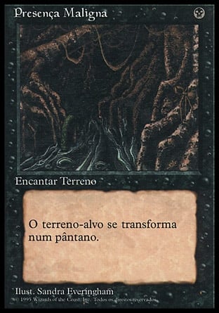 Fourth Edition - Presenca Maligna (Evil Presence)(Black Bordered Portuguese)