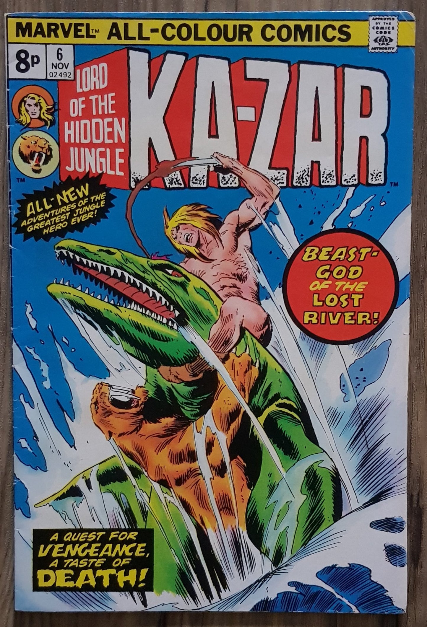 Ka-Zar #6 Marvel Comics (1974)