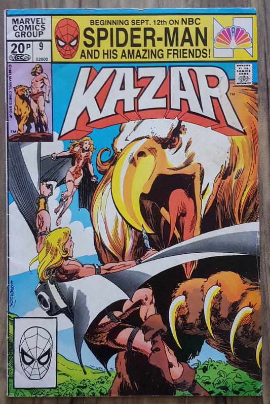 Ka-Zar the Savage #9 Marvel Comics (1981)