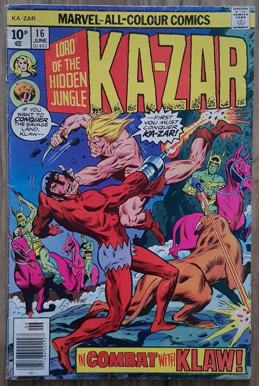 Ka-Zar #16 Marvel Comics (1974)