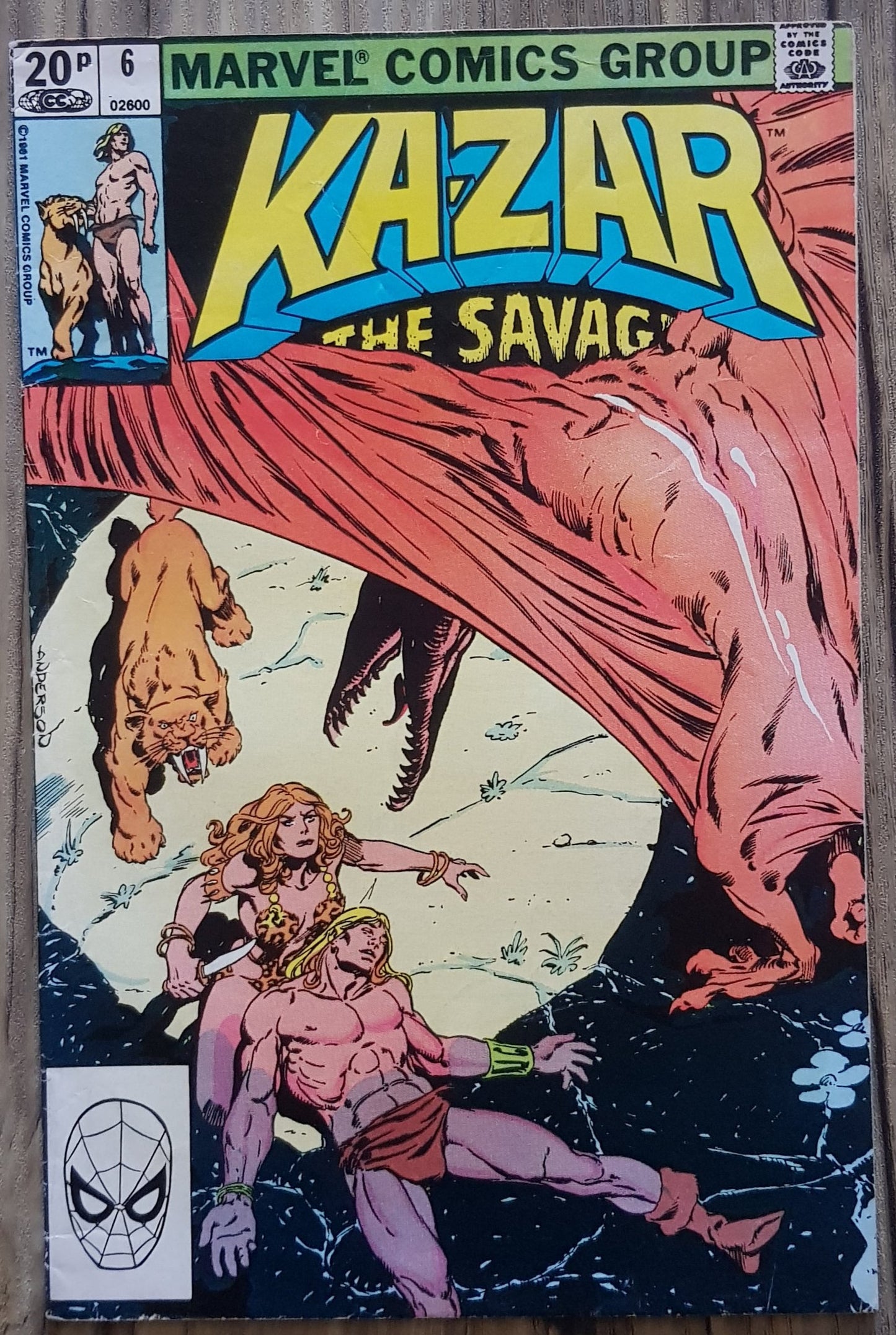 Ka-Zar the Savage #6 Marvel Comics (1981)