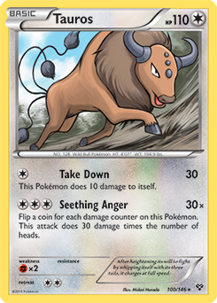 XY Base Set 100/146 Tauros