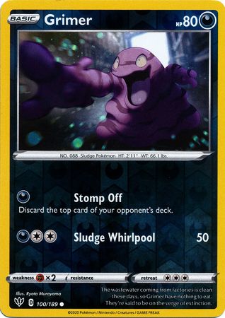 Darkness Ablaze 100/189 Grimer (Reverse Holo)