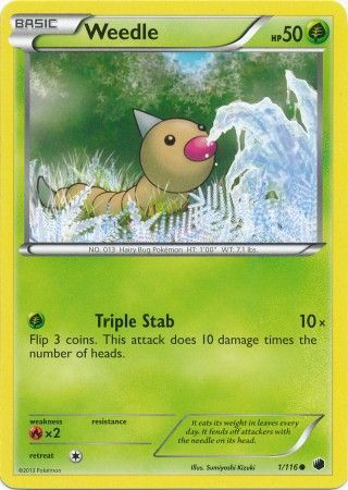 Plasma Freeze 001/116 Weedle