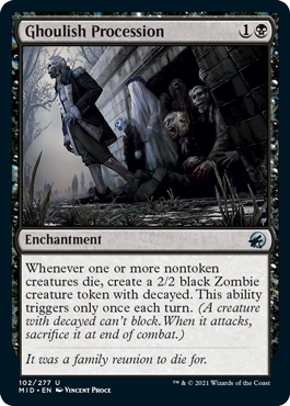 Innistrad: Midnight Hunt 102/277 Ghoulish Procession