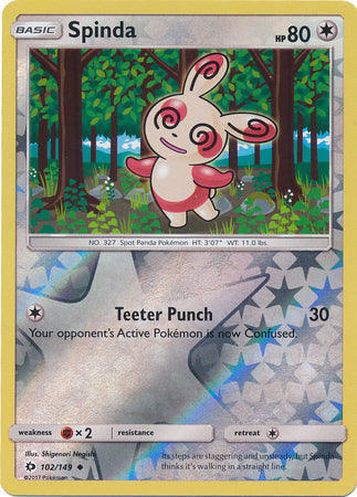 Sun & Moon 102/149 Spinda (Reverse Holo)