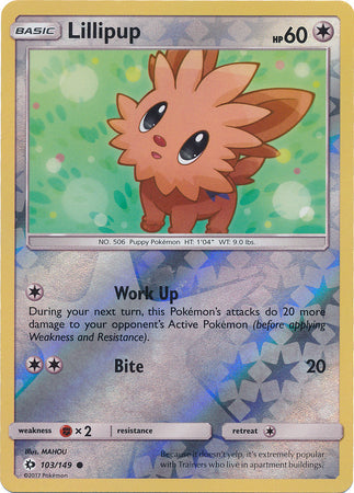 Sun & Moon 103/149 Lillipup (Reverse Holo)