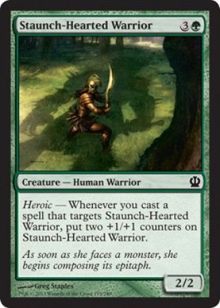 Theros 179/249 Staunch-Hearted Warrior