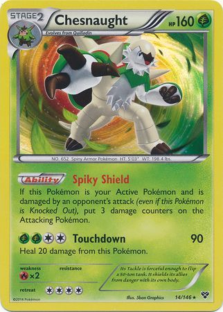 XY Base Set 014/146 Chesnaught (Holo)