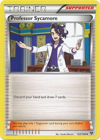 XY Base Set 122/146 Professor Sycamore (Reverse Holo)