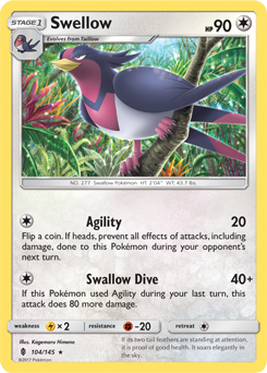 Guardians Rising 104/145 Swellow (Reverse Holo)