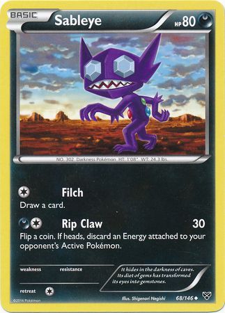 XY Base Set 068/146 Sableye