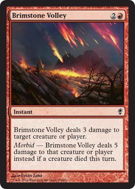 Conspiracy 138/210 Brimstone Volley