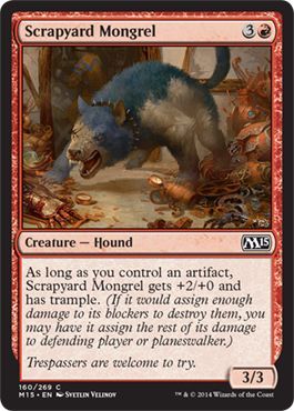 Magic 2015 160/269 Scrapyard Mongrel