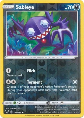 Vivid Voltage 105/185 Sableye (Reverse Holo)