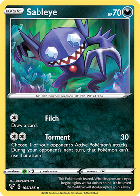 Vivid Voltage 105/185 Sableye