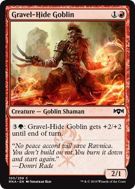 Ravnica Allegiance 105/259 Gravel-Hide Goblin