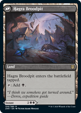 Zendikar Rising 106/280 Hagra Mauling//Hagra Broodpit