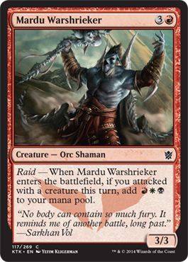 Khans of Tarkir 117/269 Mardu Warshrieker