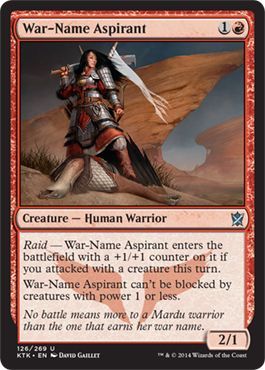 Khans of Tarkir 126/269 War-Name Aspirant