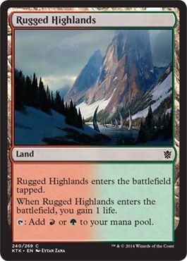 Khans of Tarkir 240/269 Rugged Highlands