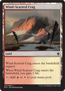 Khans of Tarkir 247/269 Wind-Scarred Crag