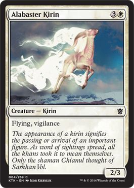 Khans of Tarkir 004/269 Alabaster Kirin