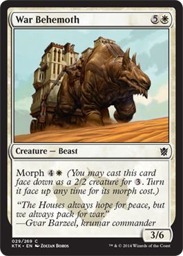 Khans of Tarkir 029/269 War Behemoth