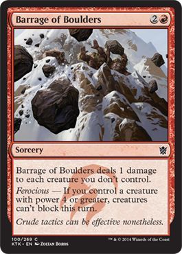 Khans of Tarkir 100/269 Barrage of Boulders