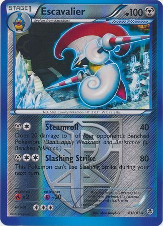 Plasma Blast 061/101 Escavalier (Reverse Holo)