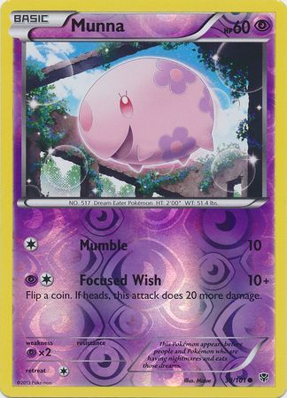 Plasma Blast 039/101 Munna (Reverse Holo)