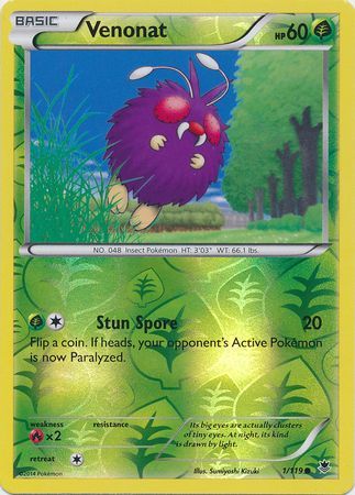 Phantom Forces 001/119 Venonat (Reverse Holo)