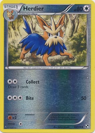 Black & White 082/114 Herdier (Reverse Holo)