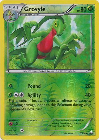 Primal Clash 007/160 Grovyle (Reverse Holo)