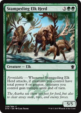 Dragons of Tarkir 208/264 Stampeding Elk Herd