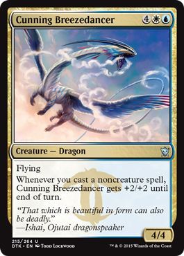 Dragons of Tarkir 215/264 Cunning Breezedancer