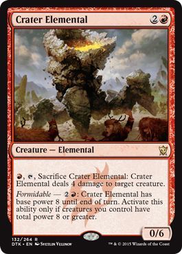 Dragons of Tarkir 132/264 Crater Elemental