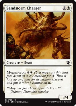 Dragons of Tarkir 034/264 Sandstorm Charger