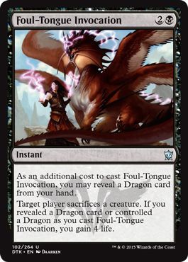 Dragons of Tarkir 102/264 Foul-Tongue Invocation