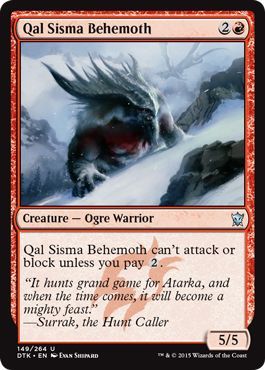 Dragons of Tarkir 149/264 Qal Sisma Behemoth