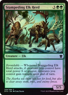 Dragons of Tarkir 208/264 Stampeding Elk Herd (Foil)