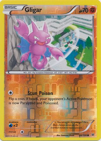 Roaring Skies 036/108 Gligar (Reverse Holo)