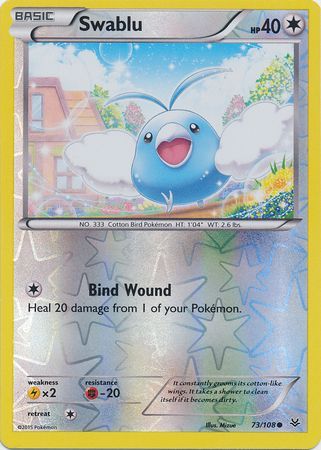 Roaring Skies 073/108 Swablu (Reverse Holo)