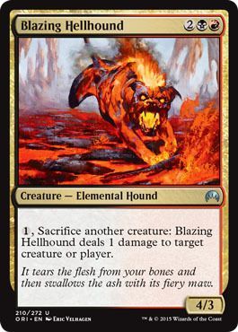 Magic Origins 210/272 Blazing Hellhound