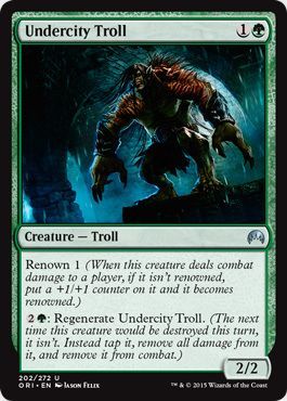 Magic Origins 202/272 Undercity Troll