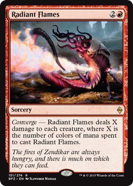 Battle for Zendikar 151/274 Radiant Flames