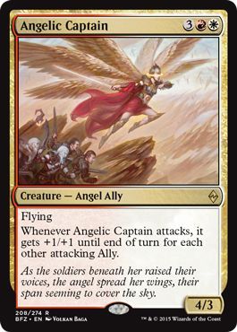 Battle for Zendikar 208/274 Angelic Captian