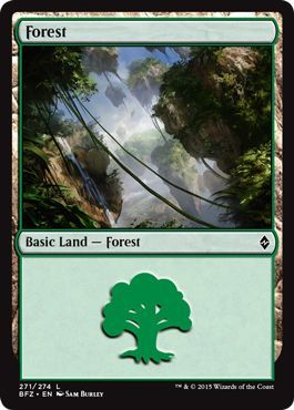 Battle for Zendikar 271/274 Forest