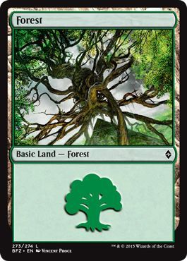 Battle for Zendikar 273/274 Forest