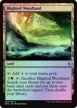 Battle for Zendikar 233/274 Blighted Woodland (Foil)